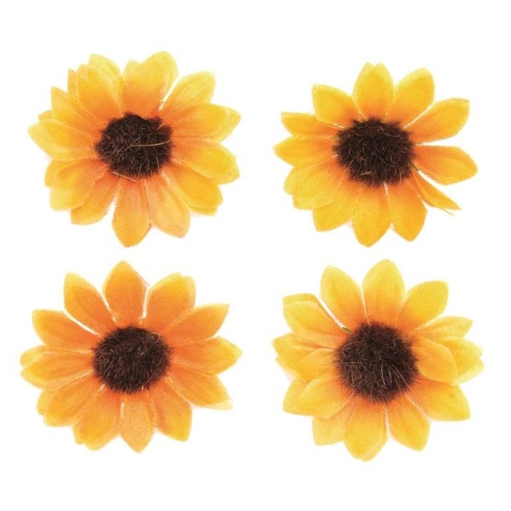 Fleurs de tournesols D=35mm 15pcs