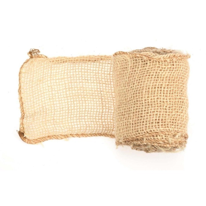 Juteband 10cm x 3m weiss gebleicht