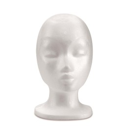 Styroporkopf Mädchen 28cm geschrumpft