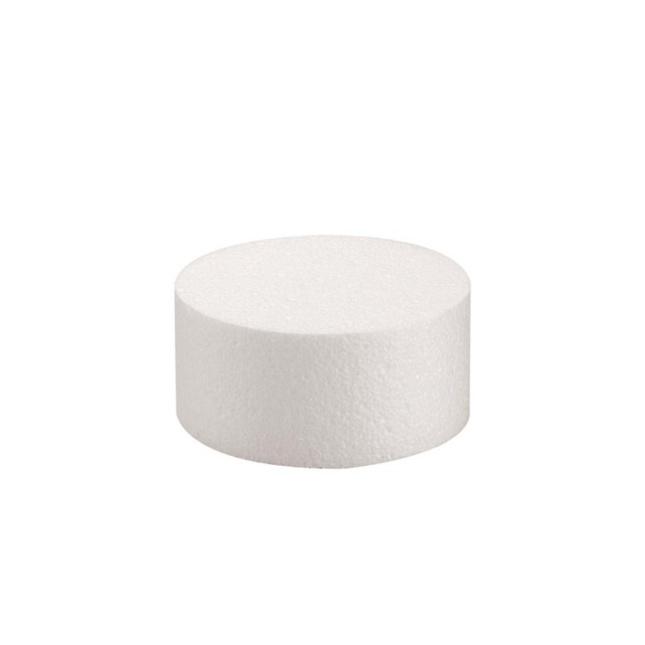 Styropor Scheibe 15x7cm geschrumpft