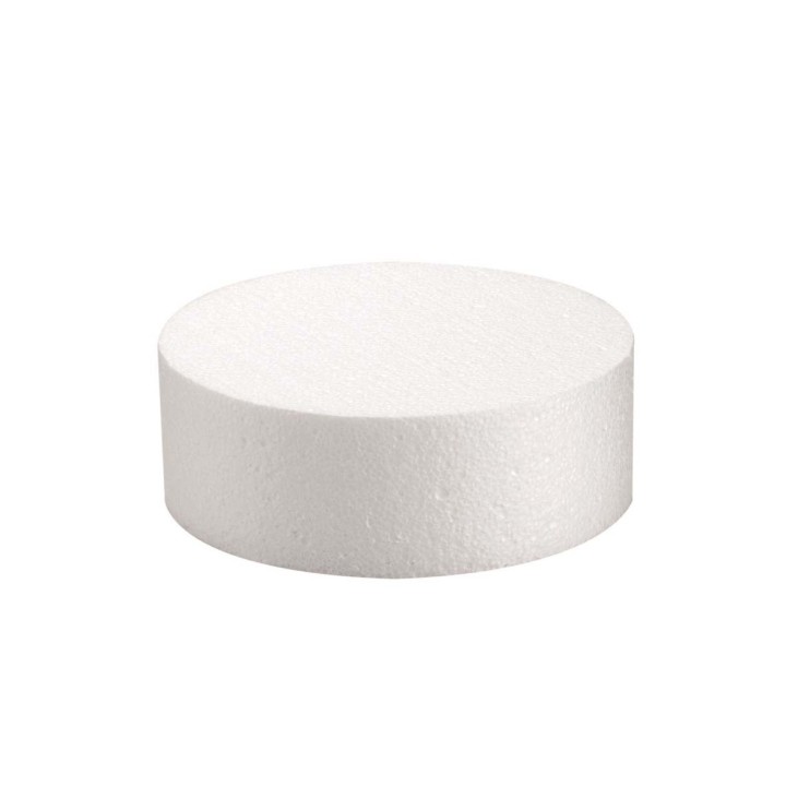 Styropor Scheibe 20x7cm geschrumpft