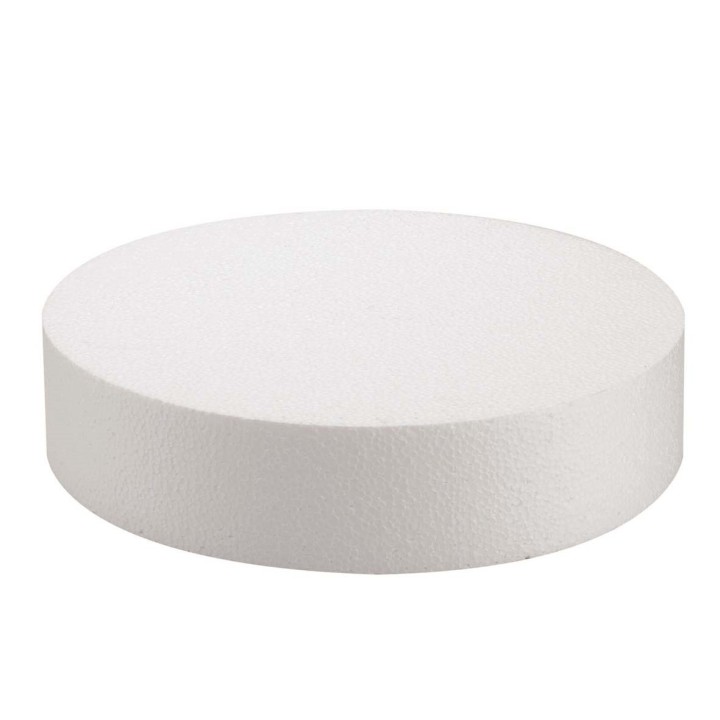 Styropor Scheibe 30x7cm geschrumpft