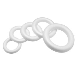 Styroporhalbring, Durchmesser 17 cm