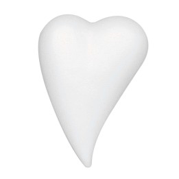 Styropor Herztropfen 12x3,6 cm geschrumpft