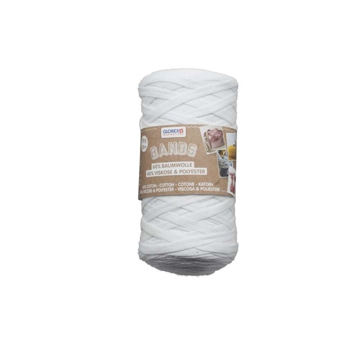 Bands Makramee 250g weiss 60% Baumwolle/40% Viskose