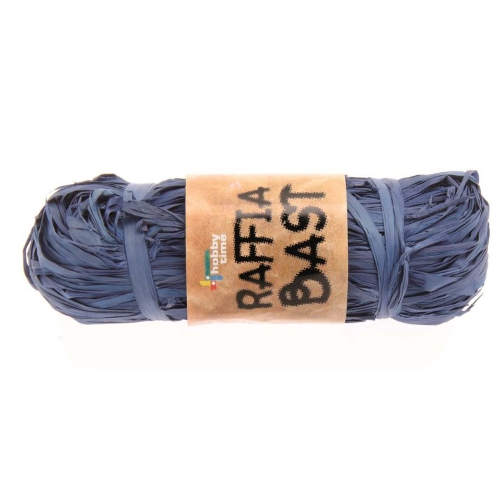 Raffia-Bast 50g dunkelblau