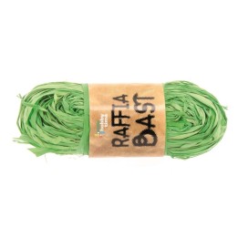 Raffia-Bast 50g gelbgrün