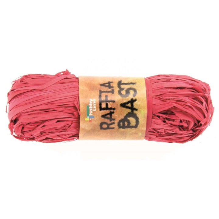 Raffia-Bast 50g rot