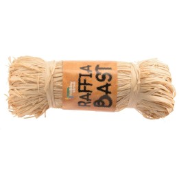 Raffia-Bast 150g gebleicht