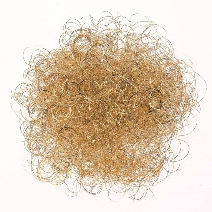 Lamettahair gelockt 15g goldfarben