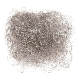 Lamettahair gelockt 15g silberfarben