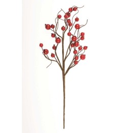 Deko-Beerenzweige, rot/braun 30cm