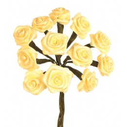 Diorröschen 12 Blüten gelb