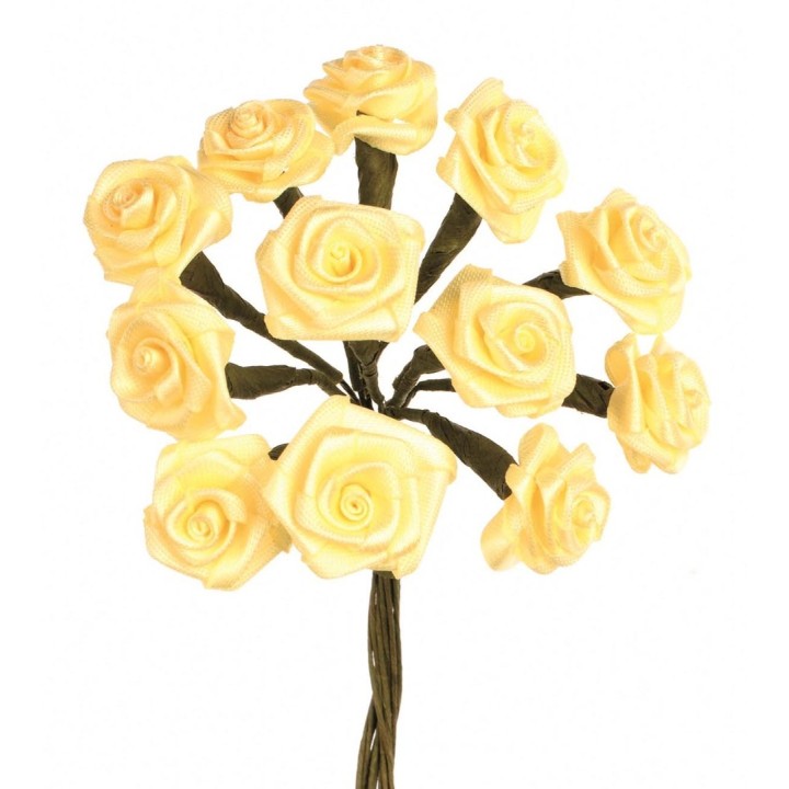 Diorröschen 12 Blüten gelb