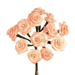 Rosettes corail, 12 fleurs