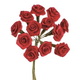 Diorröschen 12 Blüten rot