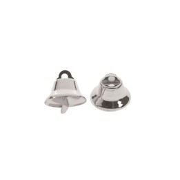 Metallglöckchen,glänzend silberfarben 30mm, 6 Stück