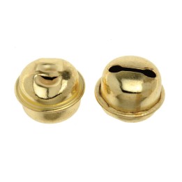 Rollenglöckchen 18mm 8 Stück goldfarben