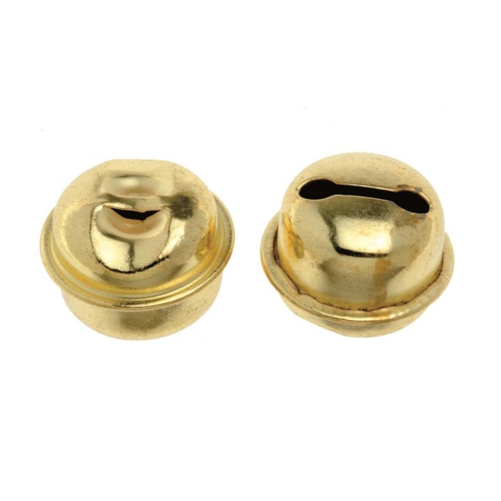 Rollenglöckchen 22mm 6 Stück goldfarben