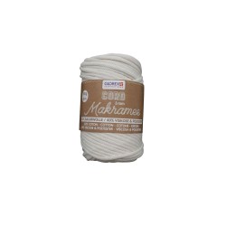 Makramee Cord 3mm 250g, gewebt creme