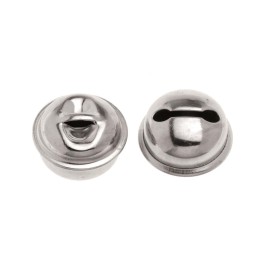 Rollenglöckchen 12mm 10 Stück silberfarben