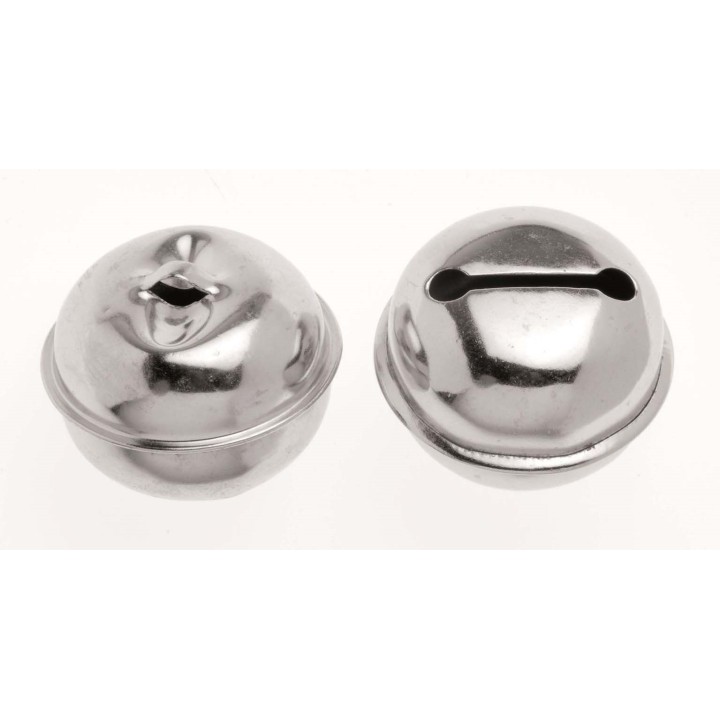 Rollenglöckchen 25mm 3 Stück silberfarben