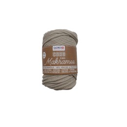 Makramee Cord 3mm 250g, woven taupe