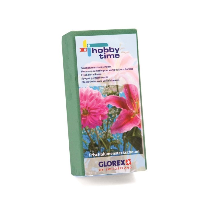 Mousse pour compositiions florales pour fleurs fraiches, 230x110x75mm
