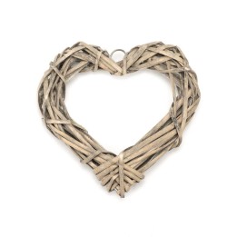 Coeur en sarment de vigne 20,5x20x3,5cm