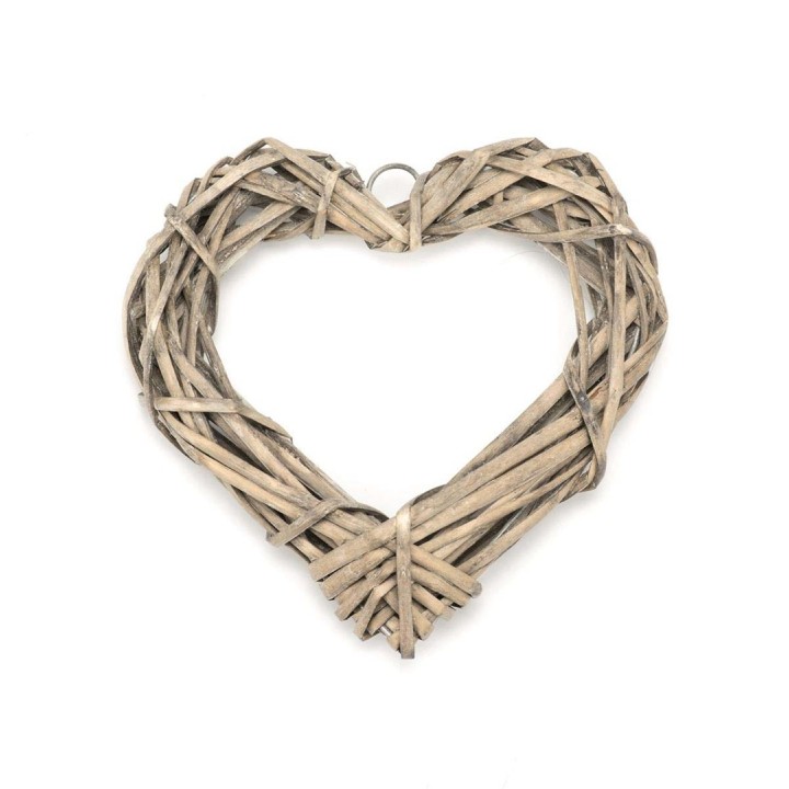 Vine heart brown 20,5x20x3,5cm