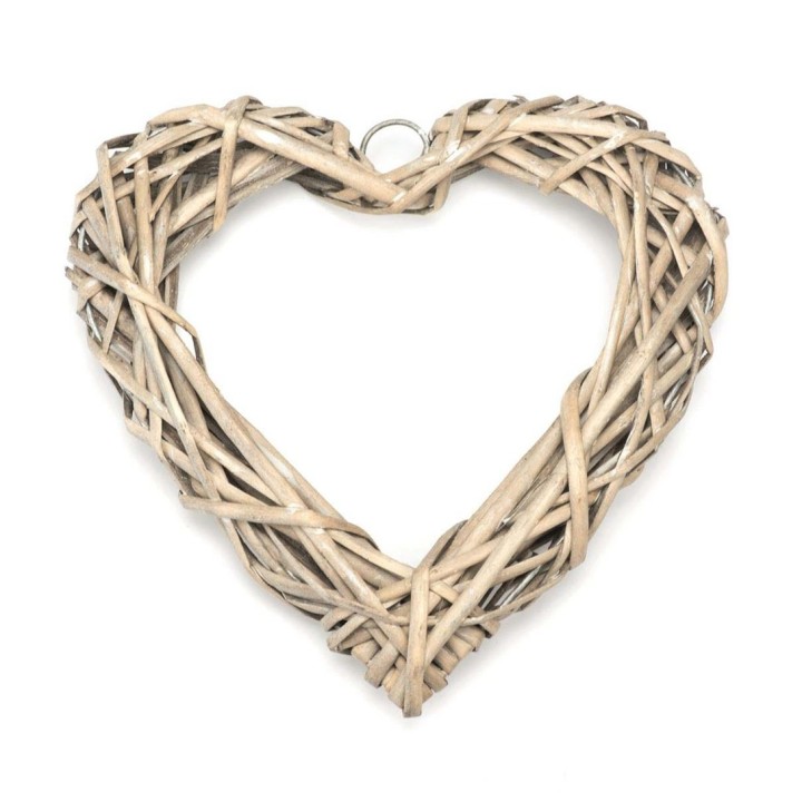 Vine heart brown 25x24,5x4,5cm