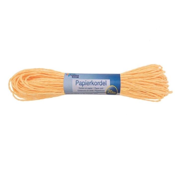 Papierkordel 20mx1mm gelb