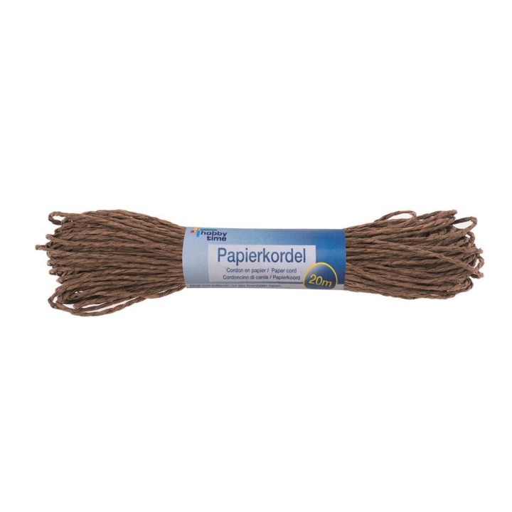 Papierkordel 20mx1mm braun