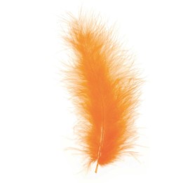 Marabufedern ca. 15 Stück orange