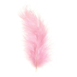 Marabufedern ca. 15 Stück rosa