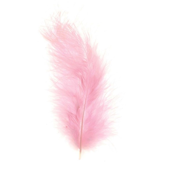Plumes Marabout env.15pcs rose