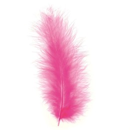 Marabufedern ca. 15 Stück pink