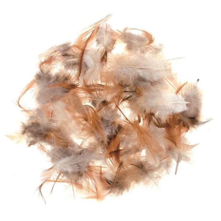 Marabufedern ca 10g naturbraun
