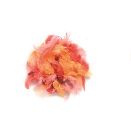 Deco-Federn rot-sortiert 10g