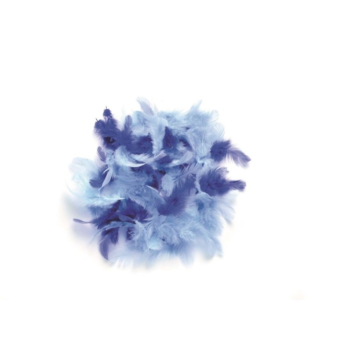 Deco-Federn blau-sortiert 10g
