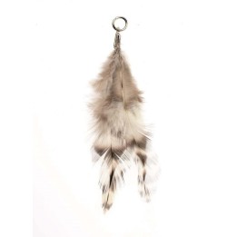 Deko-Feder mit Öse ca. 9-11cm 6 Stück