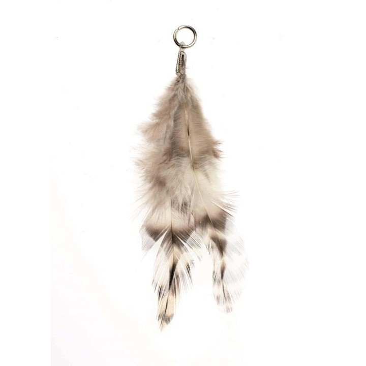 Deko-Feder mit Öse ca. 9-11cm 6 Stück
