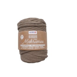 Makramee Cord 5mm 500g, gewebt hellbraun