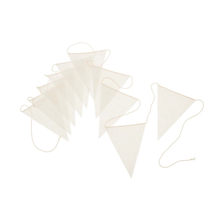 Flag garland cotton 12x15cm L:300cm