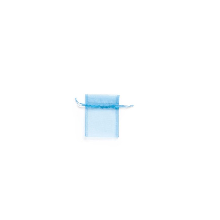 Sac en organza 8x10 cm 6pcs bleu clair