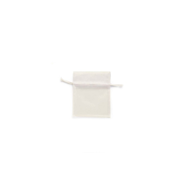 Organzasäckchen 10x12,5 cm 5 Stück creme
