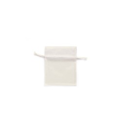 Organzasäckchen 12,5x16 cm 4 Stück creme