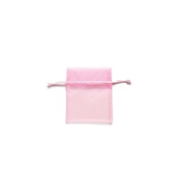 Sac en organza 12,5x16 cm 4pcs rose