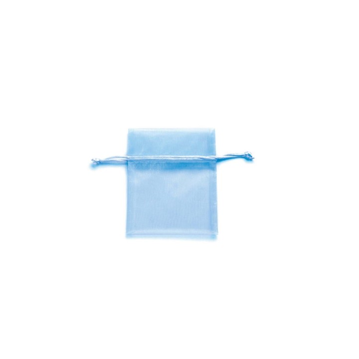 Organzasäckchen 12,5x16 cm 4 Stück hellblau