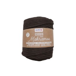 Makramee Cord 5mm 500g, gewebt braun